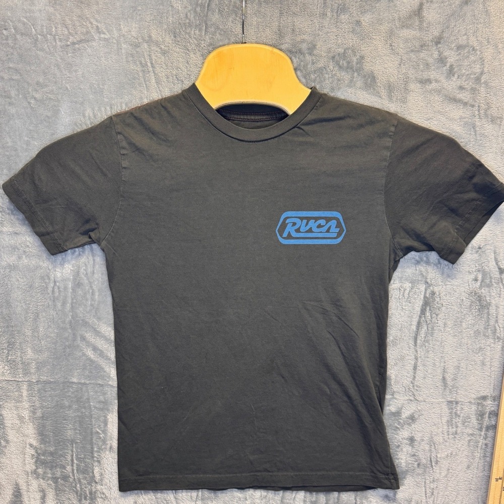 2150 | RVCA Boys Graphic Logo Past Present Future T-Shirt Gray M